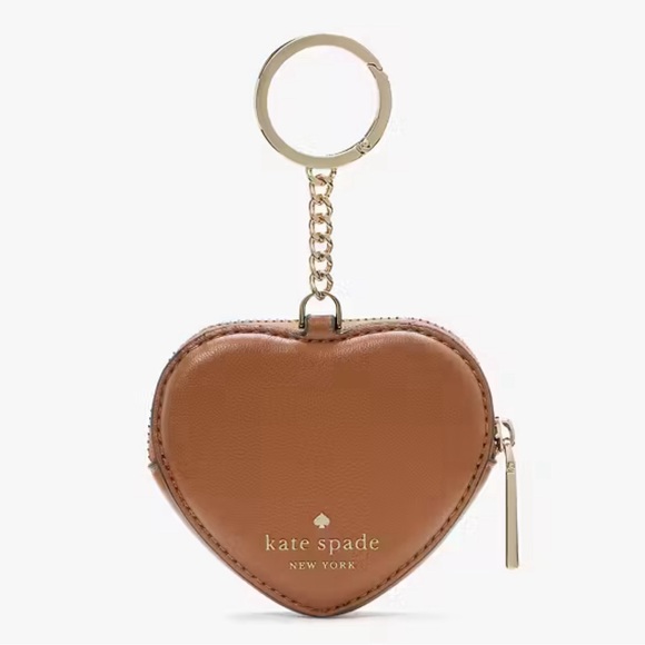 Kate Spade Brown Pretzel Keychain Bag - Picture 3 of 9